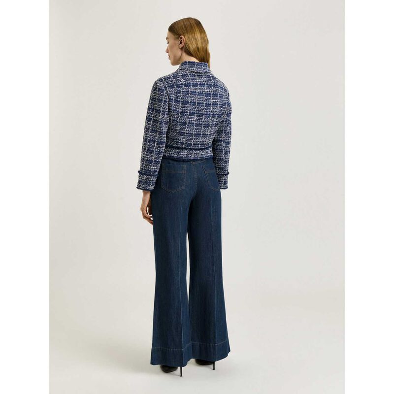 Veronika Maine European Boucle Cropped Jacket image number 5